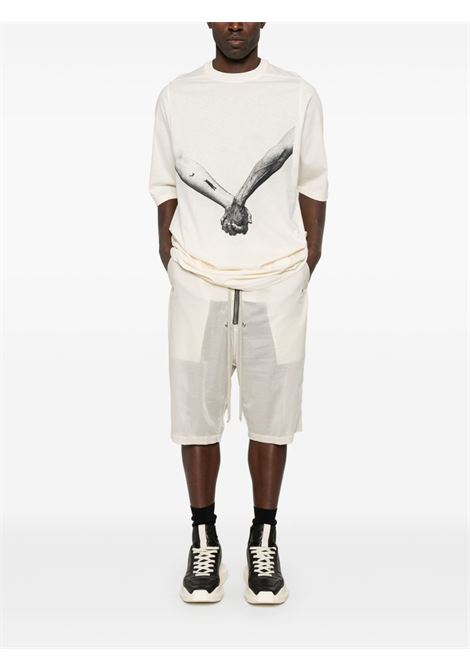 Beige Jumbo T-shirt Rick owens - men RICK OWENS | RR01E5238JNCP32109